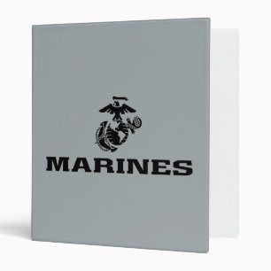 Classeur Logo en noir empilé USMC