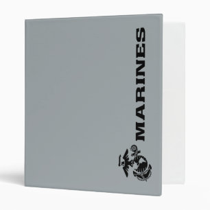 Classeur Logo en noir empilé USMC