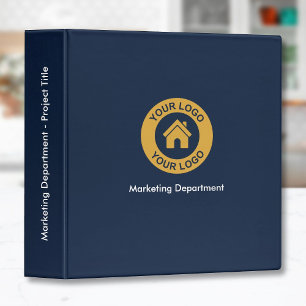 Classeur Logo et texte personnalisés pour entreprise simple