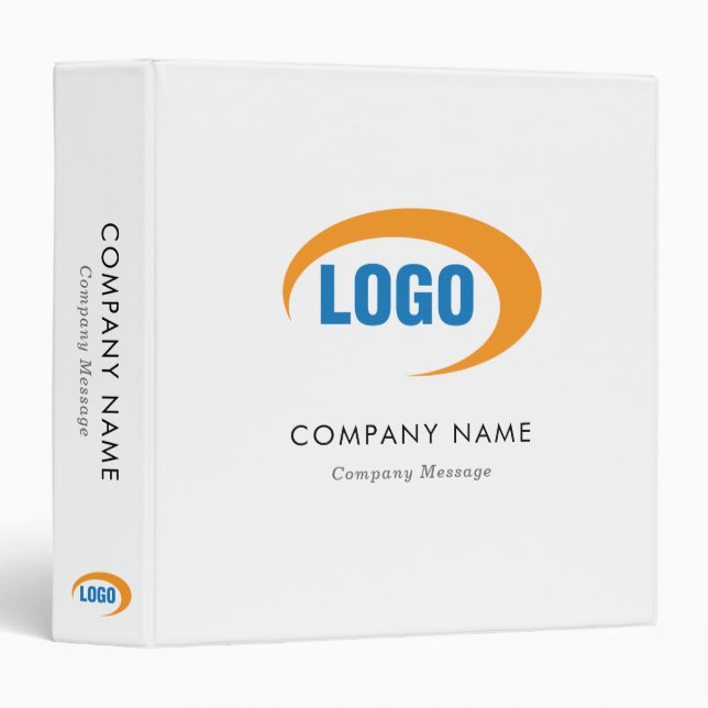 Classeur Logo fait sur commande (Devant/Côté)