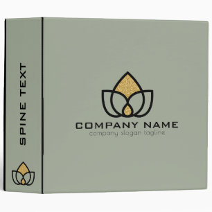 Classeur Logo géométrique moderne Black & Gold