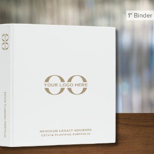 Classeur Logo Gold Blanc du portefeuille de planification i