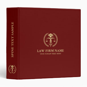 Classeur Logo Gold Justice Stylisé Arrière - plan rouge fon