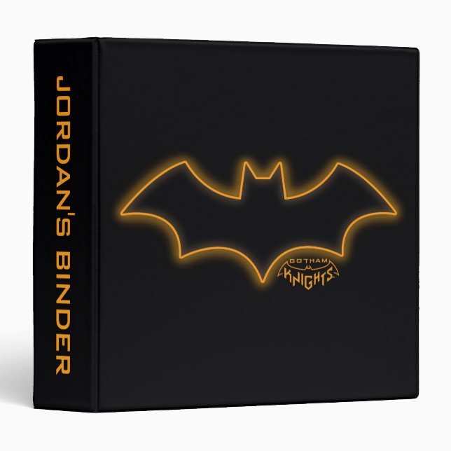 Classeur Logo Gotham Knights Batgirl (Devant/Côté)