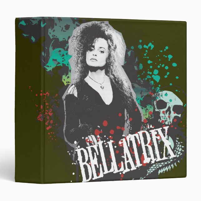 Classeur Logo graphique de Bellatrix Lestrange (Devant/Côté)
