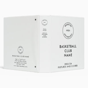 Classeur Logo Personnalisé Club De Basketball N'Importe Que