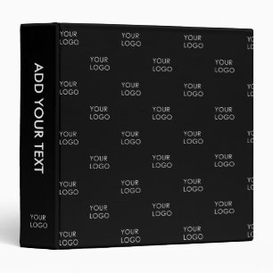 Classeur Logo personnalisé simple noir pour entreprise comm