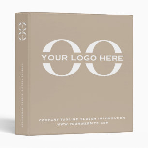 Classeur Logo professionnel Beige