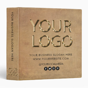 Classeur Logo professionnel personnalisé Entreprise Brown