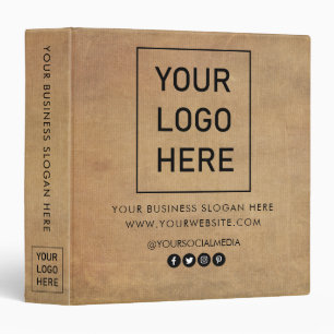 Classeur Logo professionnel personnalisé Entreprise Brown