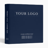 Logo promotionnel simple minimaliste bleu marine p