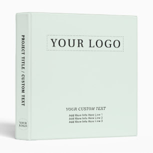 Classeur Logo promotionnel simple minimaliste vert menthe p