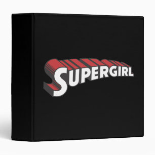 Classeur Logo rouge et blanc supergirl