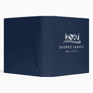 Classeur Logo simple Marine Blue Realtor, Immobilier
