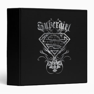 Classeur Logo super fille Fancy Silver
