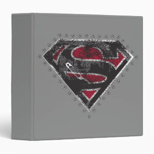 Classeur Logo super-fille vêtu noir et rouge
