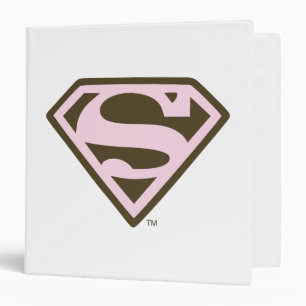 Classeur Logo Supergirl rose et Brown