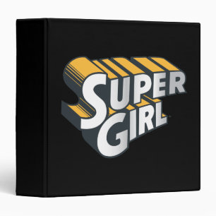 Classeur Logo Supergirl Silver et Orange