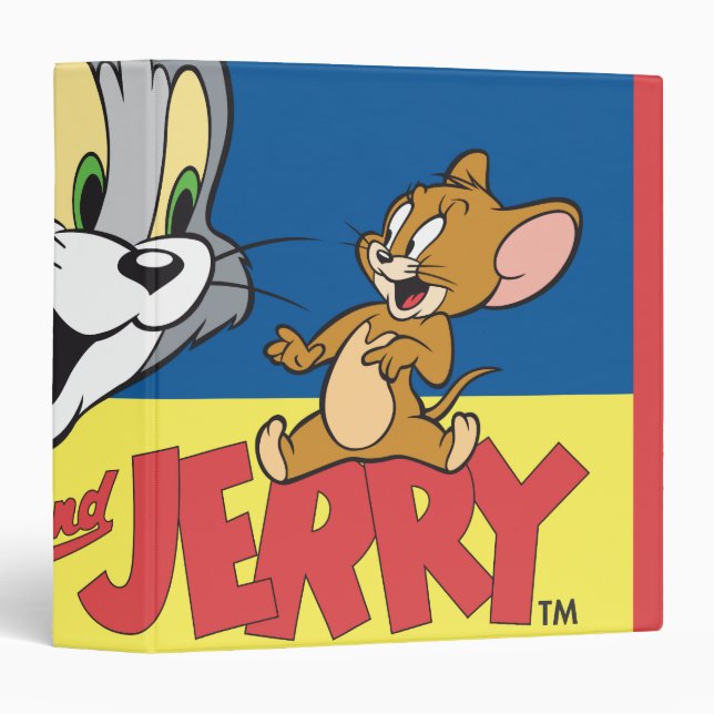 Classeur Logo Tom Et Jerry Plat (Devant/Côté)