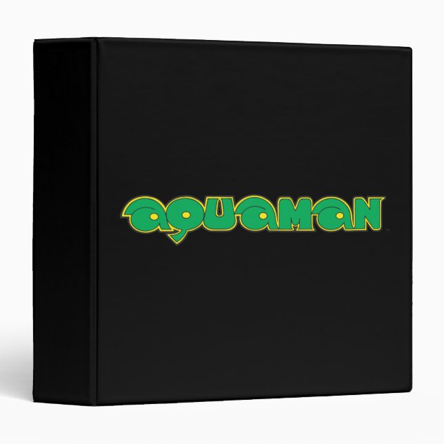 Classeur Logo vert Aquaman (Devant/Côté)
