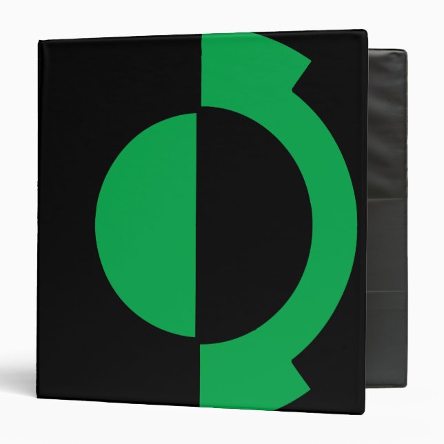 Classeur Logo vert lanterne retourné (Devant/Intérieur)