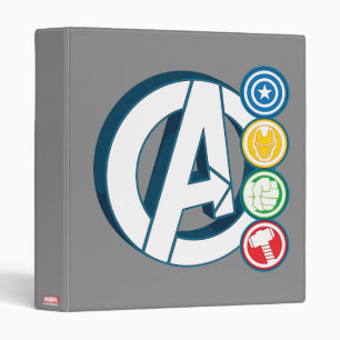 Classeur Logos de personnages d'Avengers