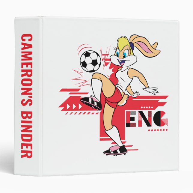 Classeur Lola Bunny Team England Soccer Graphic (Devant/Côté)