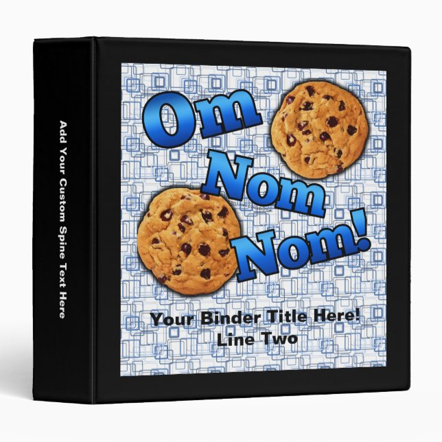 Classeur L'OM Nom Nom, biscuits d'amour de Meme (Devant/Côté)