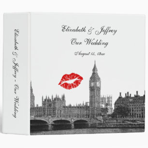 Classeur Londres Angleterre Skyline Kiss #1 BW Mariage Clas
