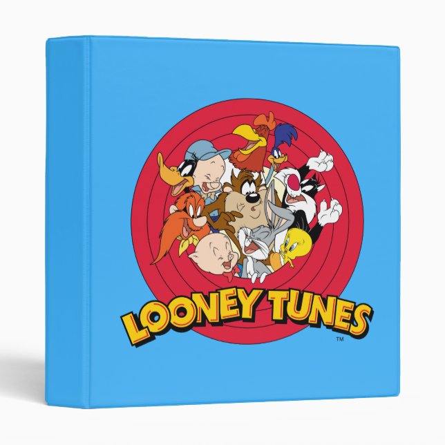 Classeur LOONEY TUNES™ Logo de marque (Devant/Côté)