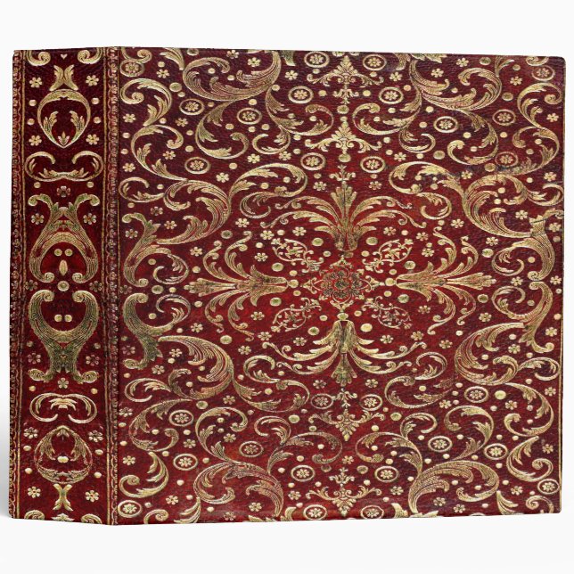 Classeur L'or de Falln a tourbillonné livre rouge (Devant/Côté)
