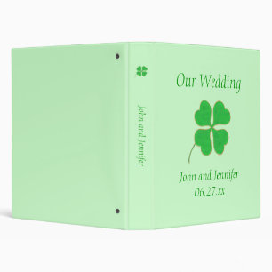 Classeur L'or vert de shamrock pointille le modèle de