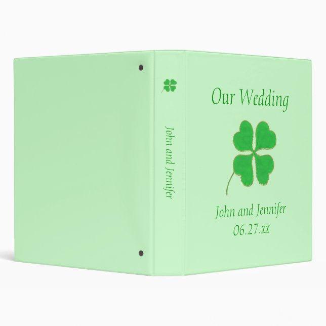 Classeur L'or vert de shamrock pointille le modèle de (Arrière-plan)