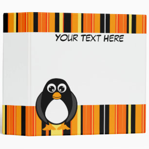 Classeur L'orange barre l'album à pingouin/classeur d'école