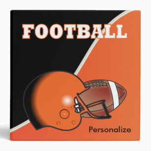 Classeur L'orange et le noir personnalisent le football