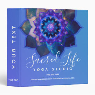 Classeur Lotus Bleu Mandala
