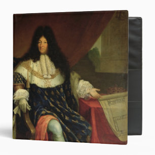 Classeur Louis XIV tenant un plan du Maison Royale