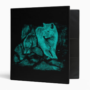 Classeur Loup et Raven pendant la nuit