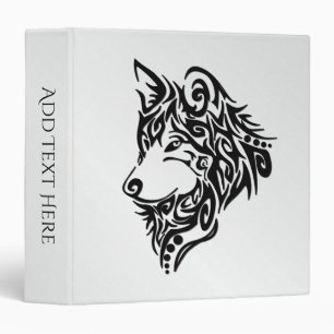 Classeur Loup tribal