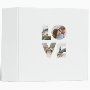 Classeur Love 4 photo simple moderne cadeau personnalisé no
