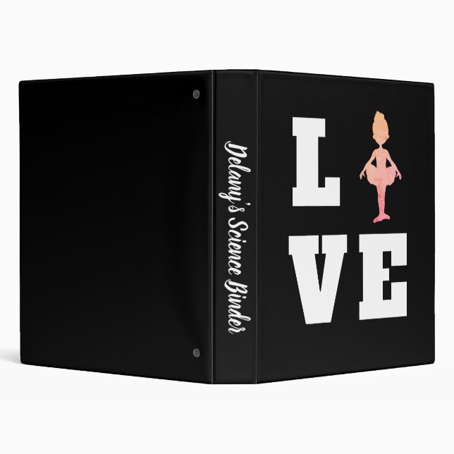Classeur Love Dance | Ballerina colorée (Arrière-plan)