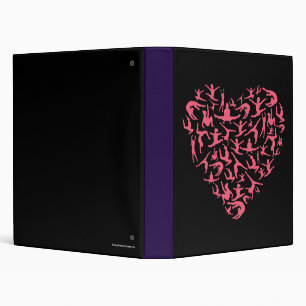Classeur Love Girls Gymnastique - Silhouette Heart