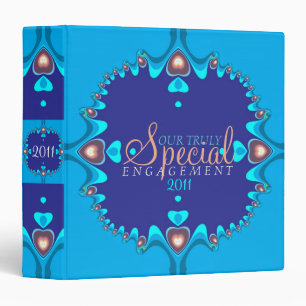 Classeur Love Hearts on Blues Fiançailles toute l'occasion