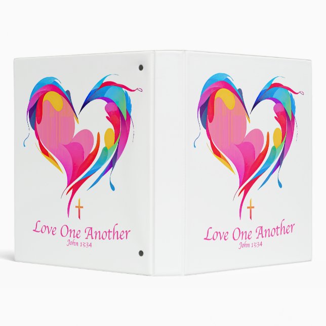 Classeur Love One Another Bible Verse John 1334 (Arrière-plan)