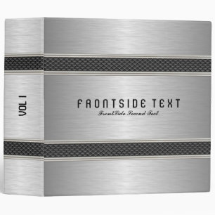 Classeur Lumière Gris Argent Brossé Faux Aluminium Look