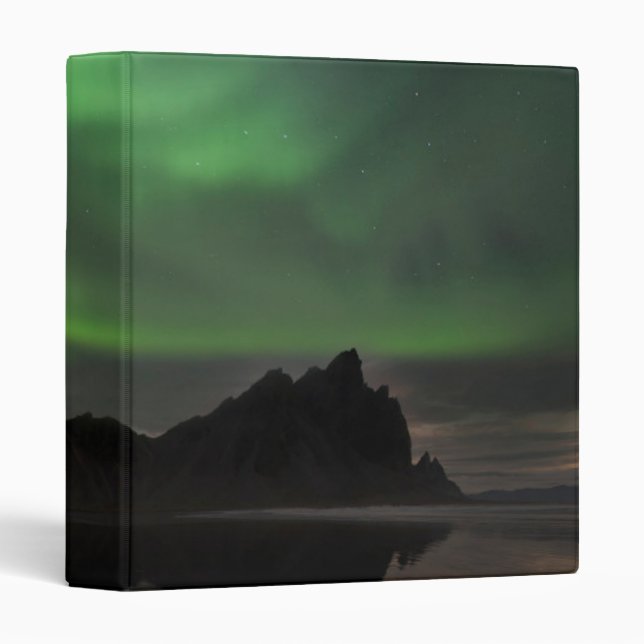 Classeur Lumières du Nord | Vestrahorn Beach Hofn, Islande (Devant/Côté)