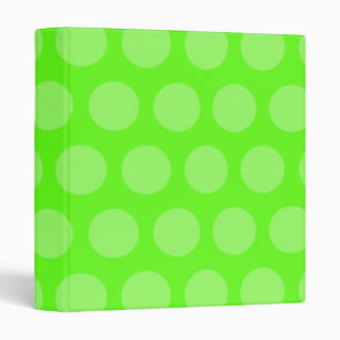 Classeur Lumineuse citron vert Polka point