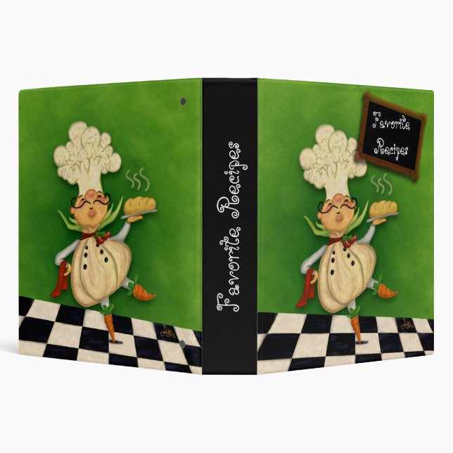 Classeur lunatique de recette de chef (Arrière-plan)