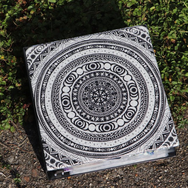 Classeur Lune Enfant Mandala Triple Lune Sorcière (Créateur téléchargé)