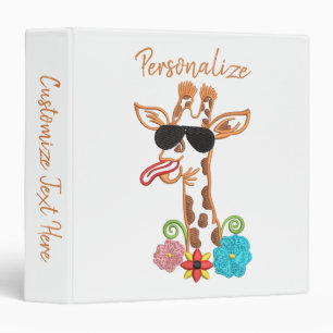 Classeur Lunettes de soleil de girafe idiotes visage drôle